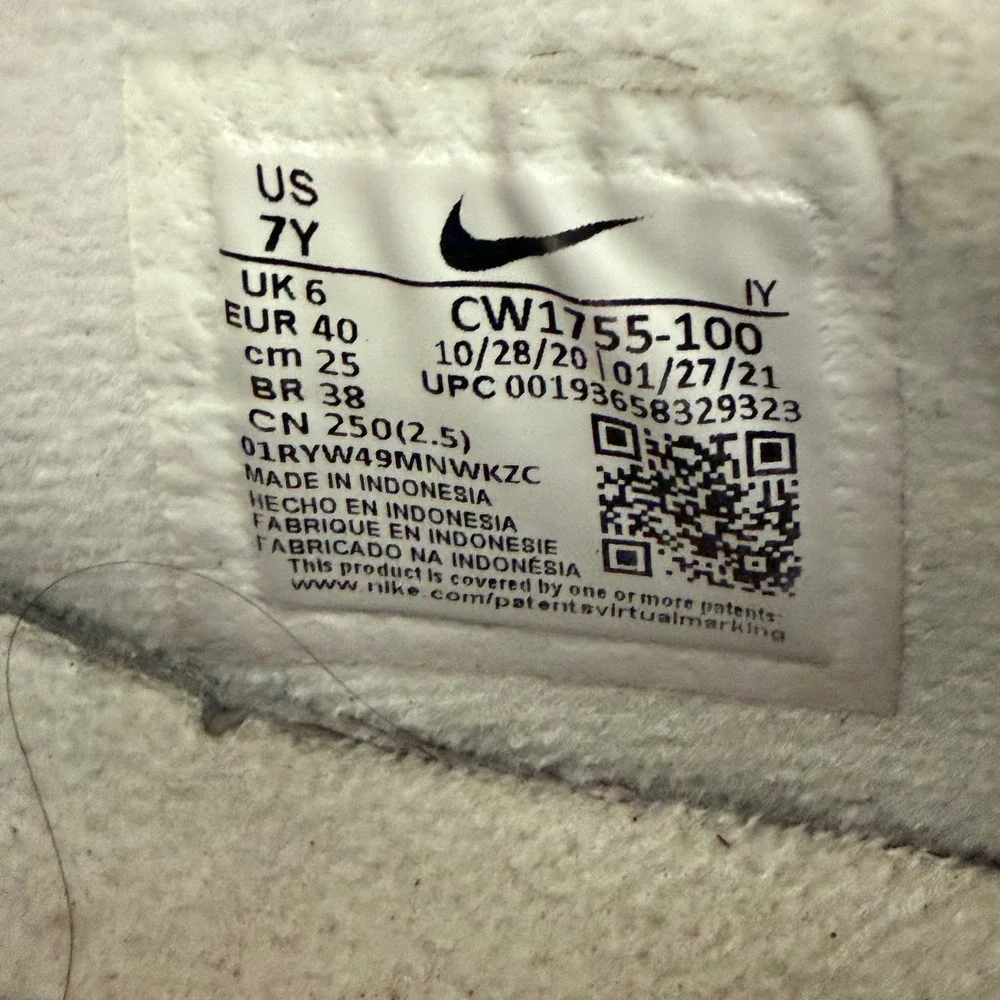 Nike Air Max Excee Triple White GS Shoes CW1755-100 Mens 7Y Womens‎ 8.5 Low Top